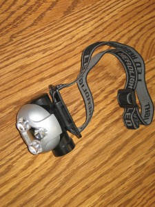 LED headlamps are often more useful than standard flashlights