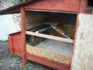 Include perches, platforms made from reused wood